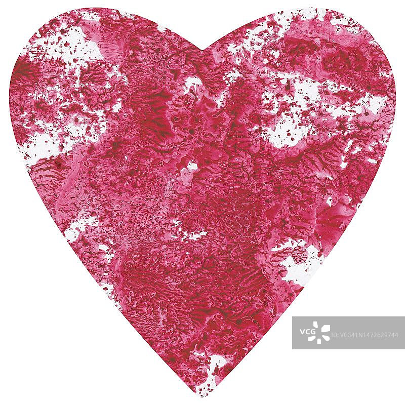 白色背景上的心形特写，摩洛哥图片素材