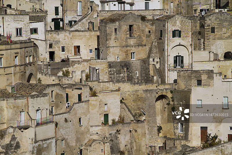 马泰拉石窟民居图片素材