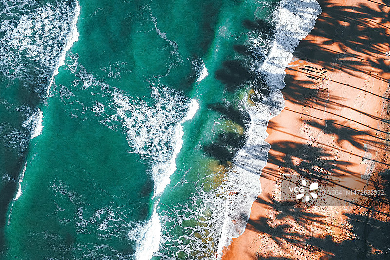 马来西亚海域的航拍景色图片素材