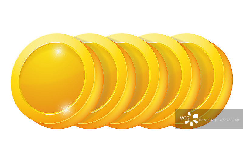 App、游戏或体育运动的金币或奖牌图片素材