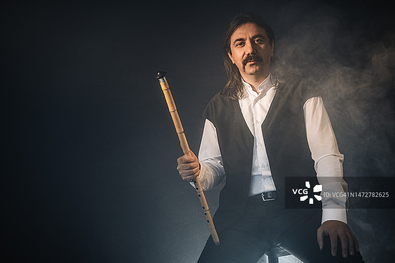 土耳其音乐家与内伊图片素材