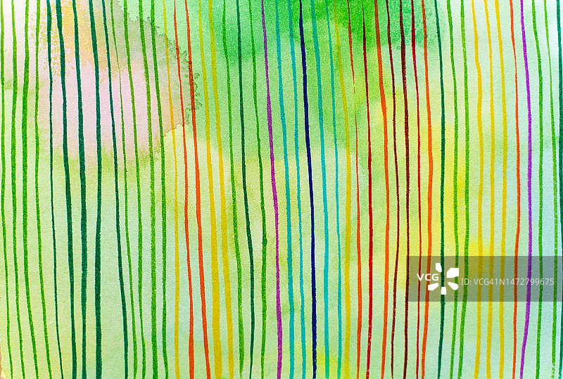 绿色抽象线条水彩背景图片素材