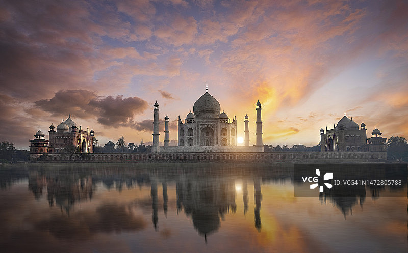 泰姬陵，阿格拉，印度图片素材