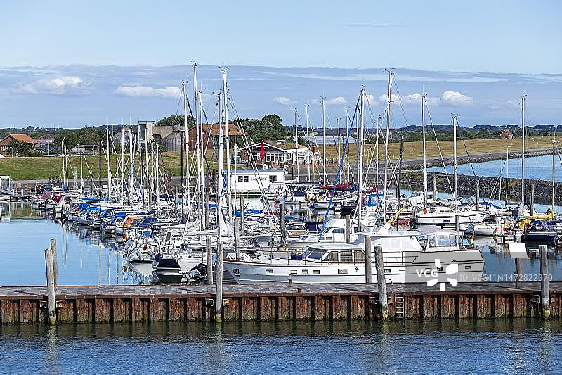 德国叙尔特岛，韦克码头图片素材