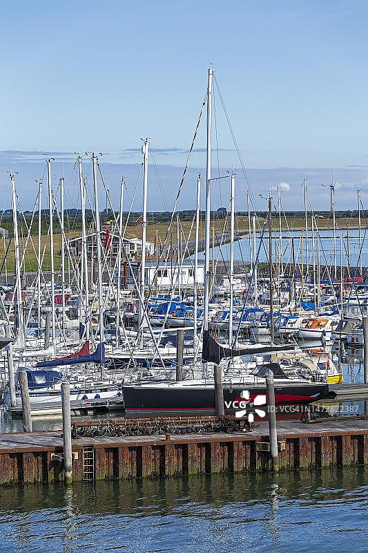 德国叙尔特岛，韦克码头图片素材