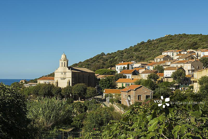 法国科西嘉岛上科西嘉省卡尔热斯图片素材
