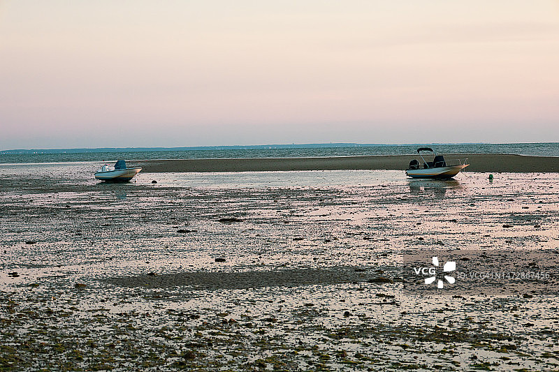 科德角湾的系泊船只图片素材