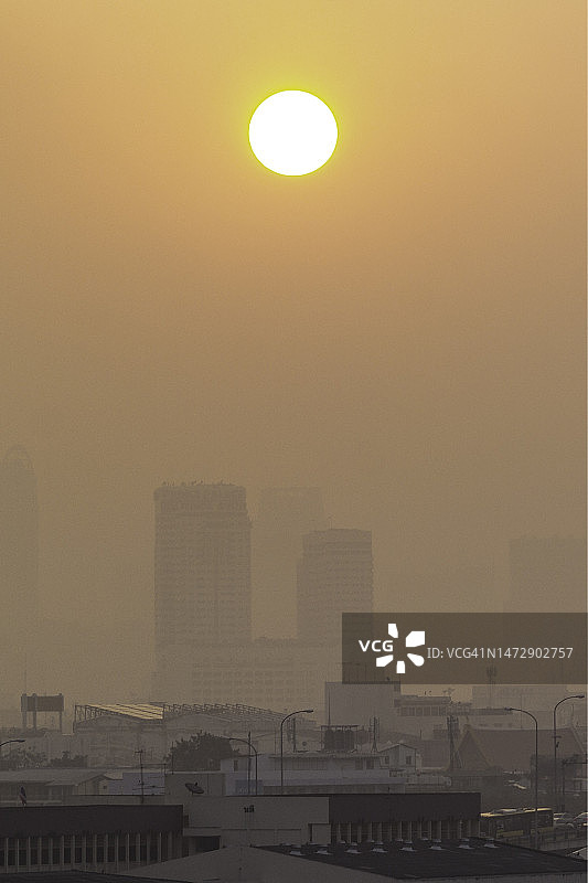 污染严重的曼谷图片素材