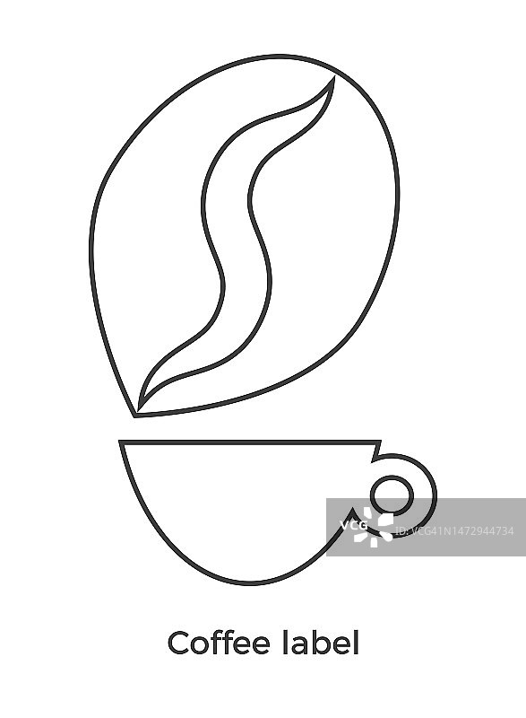 咖啡标签图片素材