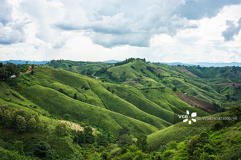 泰国北部楠府的自然风光图片素材