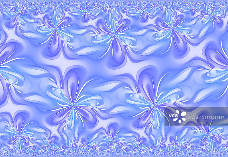 柔和蓝色花卉图案抽象背景图片素材