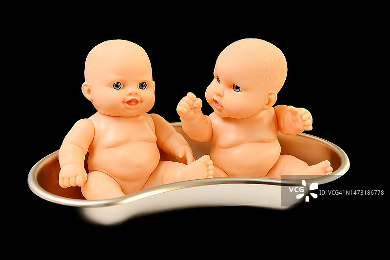 试管婴儿双胞胎图片素材
