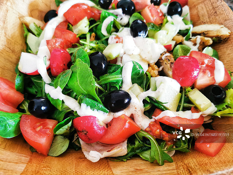 鸡肉沙拉图片素材