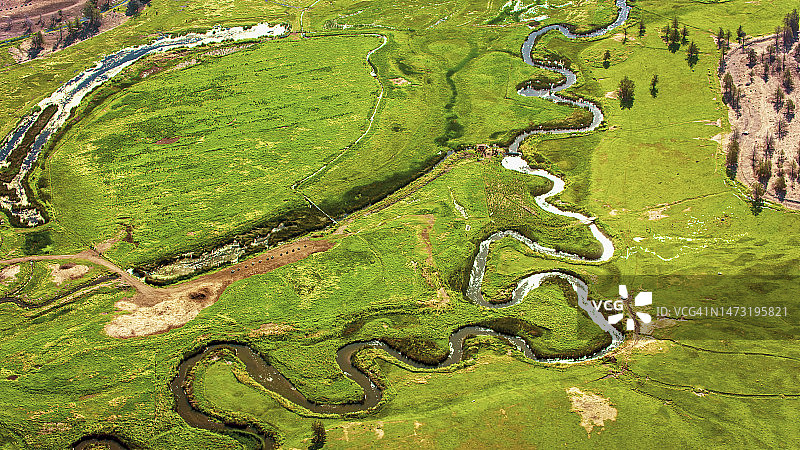 沙斯塔河风光图片素材