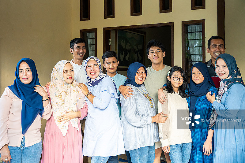 大家庭肖像图片素材