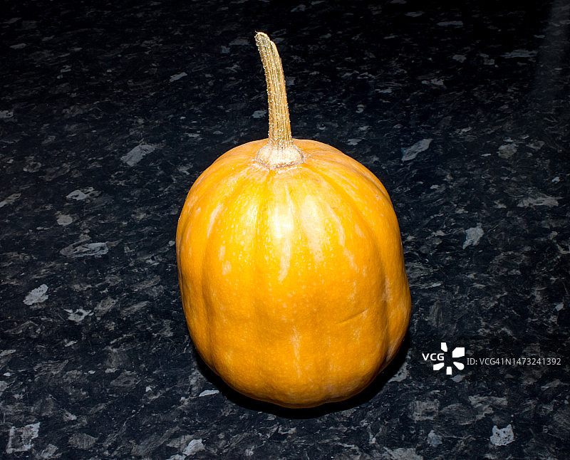 黑色背景上的黄色小南瓜图片素材