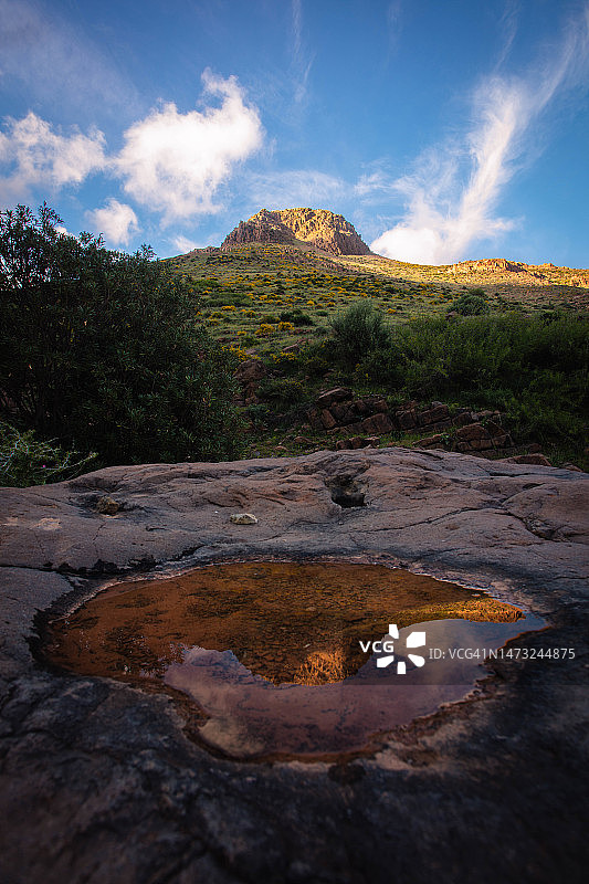 摩洛哥纳祖尔的岩层景观图片素材
