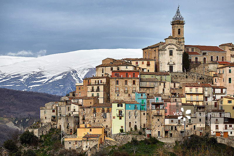 山间村落图片素材