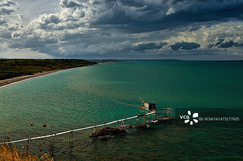 阿布鲁佐国家公园里穿越道路的鹿图片素材