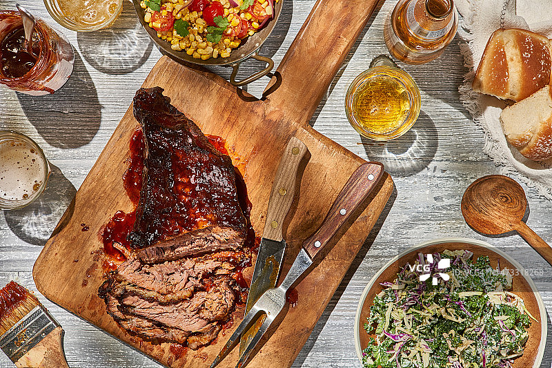 美式烤牛胸肉图片素材