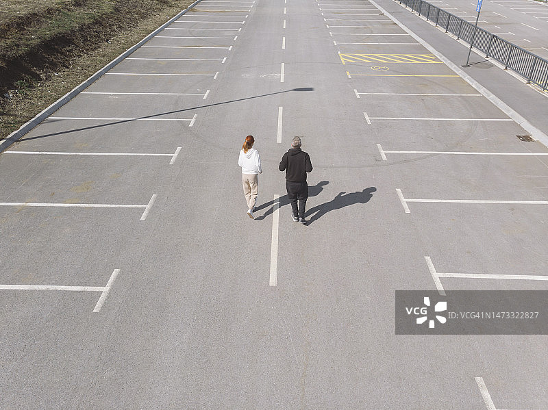 城市慢跑图片素材