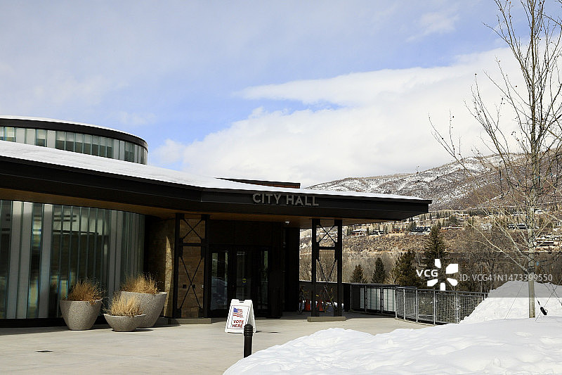 科罗拉多州阿斯彭市政厅图片素材