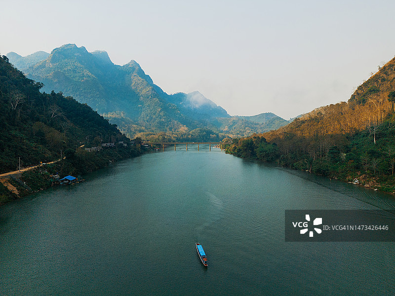 老挝旅行景观，泰国图片素材