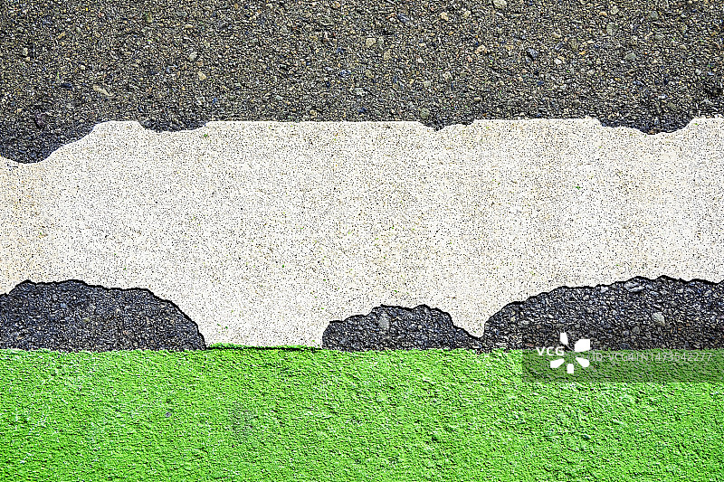 脱落的道路标线图片素材