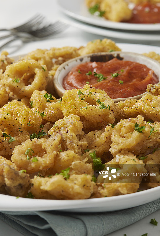 椒盐鱿鱼图片素材