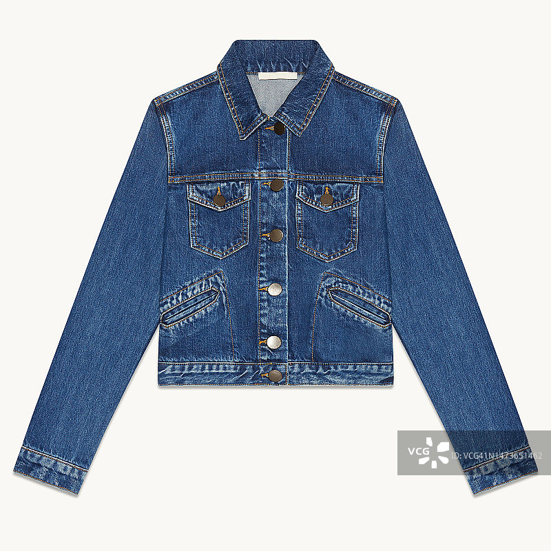 女式牛仔夹克图片素材