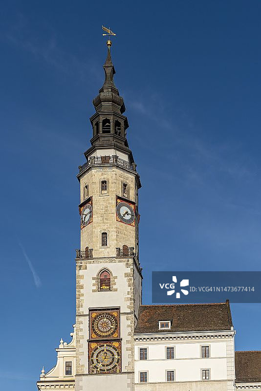 格尔利茨老市政厅钟楼图片素材