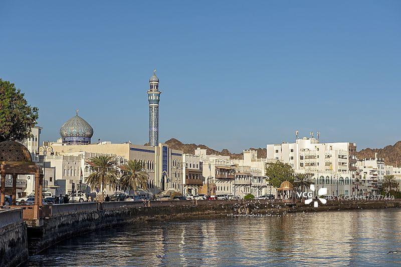 马斯喀特马托拉海滨大道图片素材