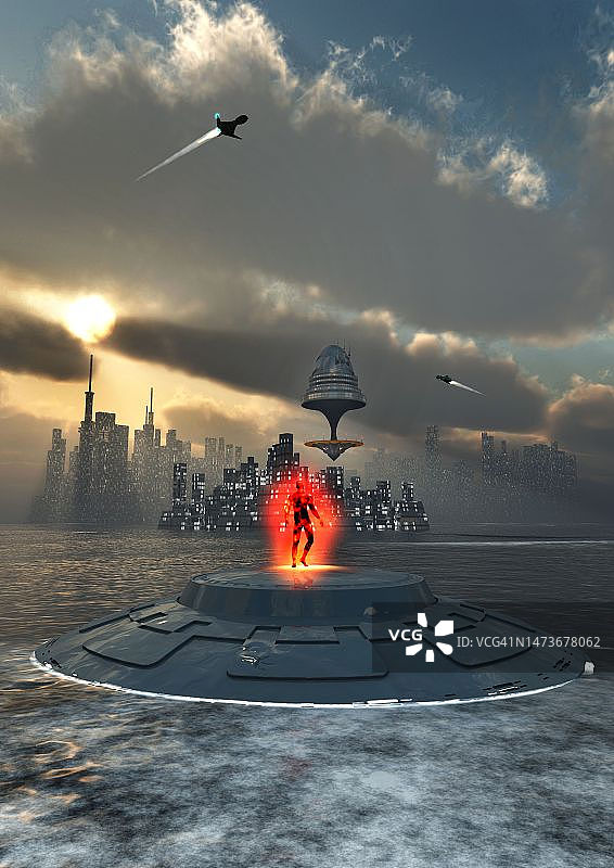 未来主义景观图片素材