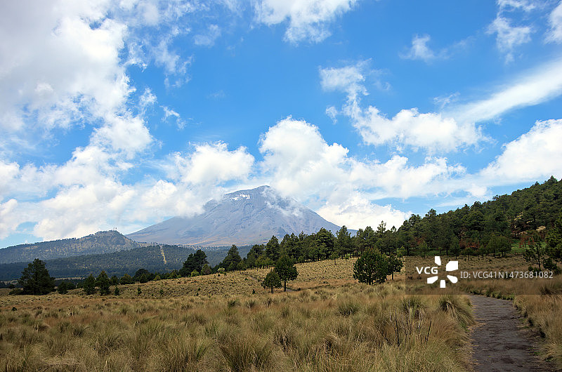 墨西哥波波卡特佩特火山图片素材