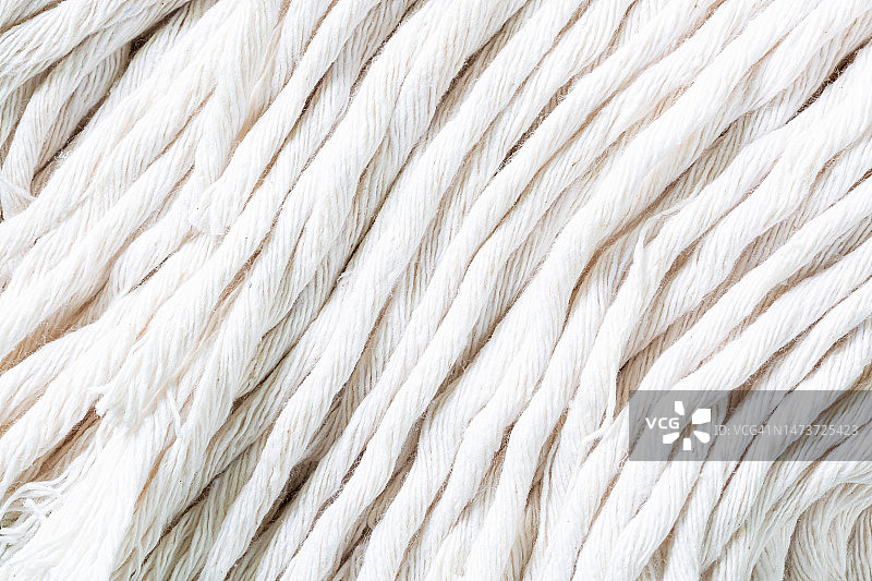 白色尼龙绳特写微距背景，泰国图片素材