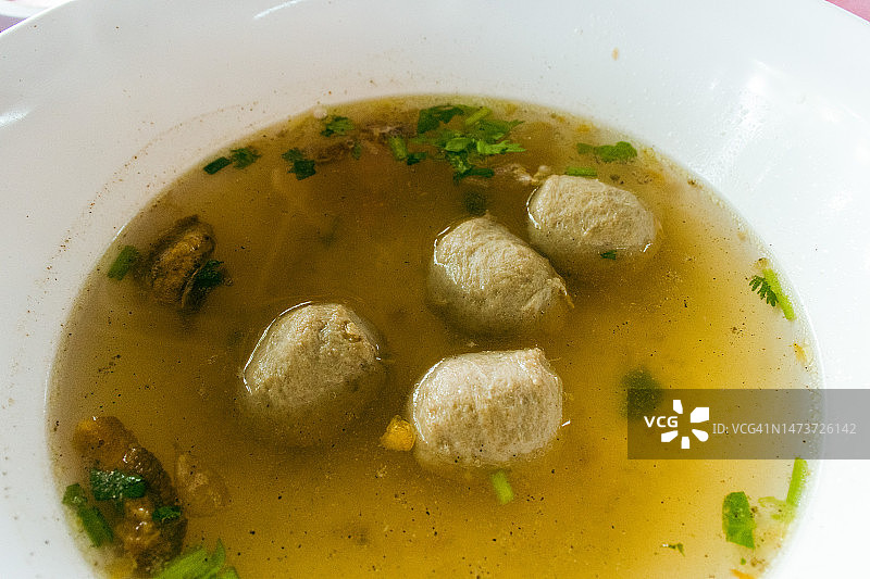 肉丸汤图片素材