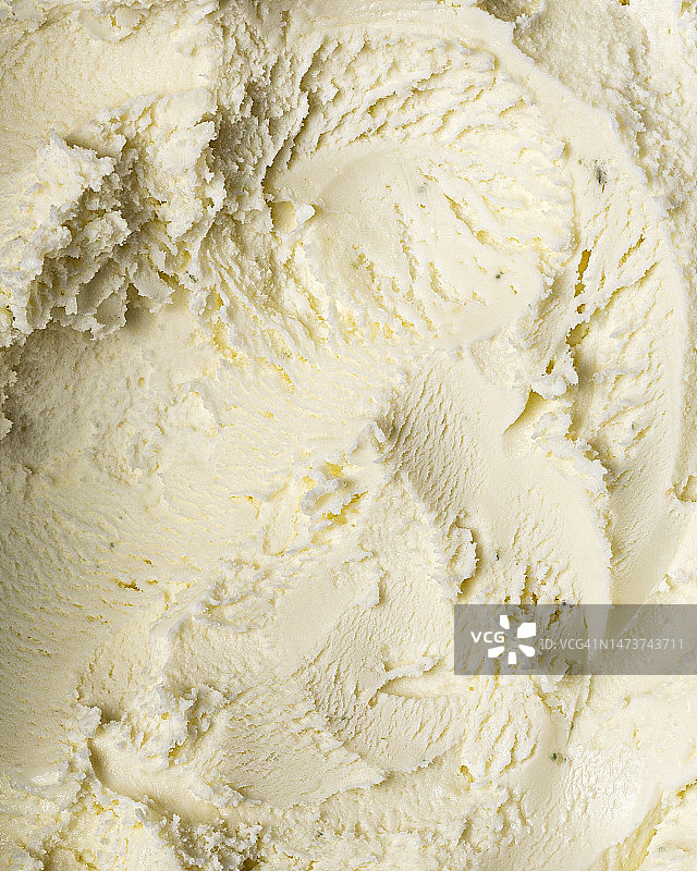 白色香草冰淇淋的纹理背景完整画面图片素材