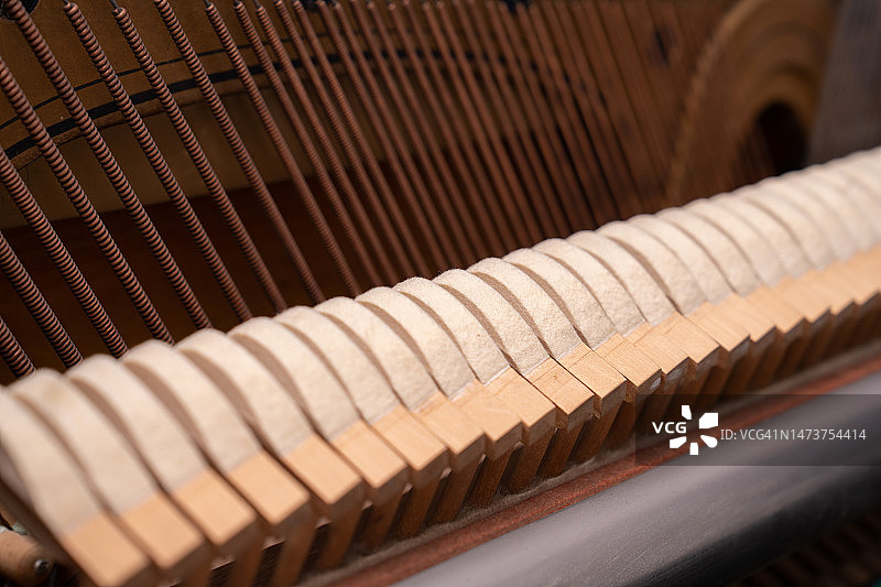 罗马尼亚钢琴琴键特写图片素材