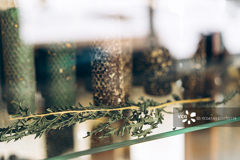 自制天然蜡烛图片素材