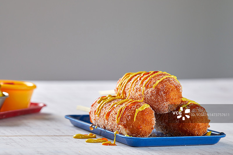 热狗玉米热狗快餐小吃图片素材