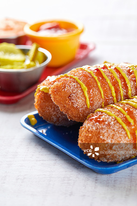 热狗玉米热狗快餐小吃图片素材