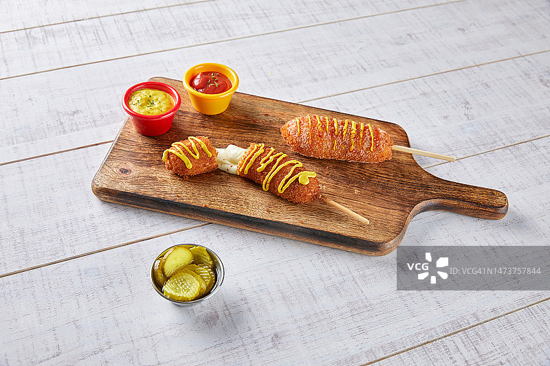 热狗玉米热狗快餐小吃图片素材