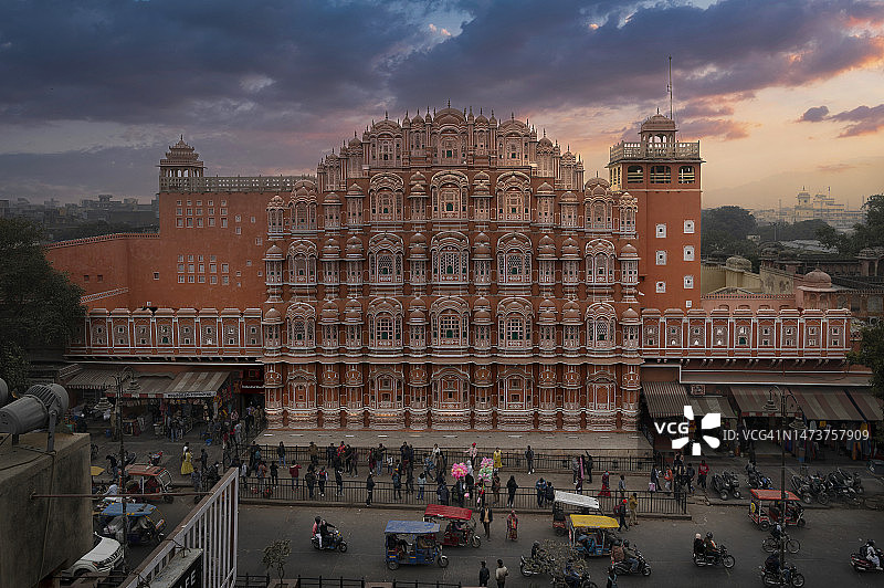 斋浦尔地标：风之宫图片素材