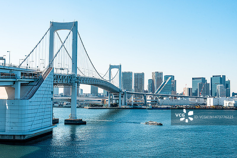 日本东京彩虹大桥图片素材