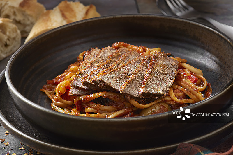 意大利Pizzaiola牛排图片素材