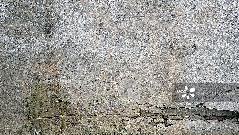 加拿大魁北克蒙特利尔的空旷风化破旧灰色水泥墙图片素材
