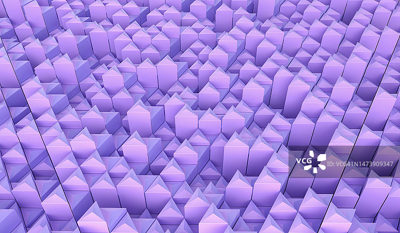 三角形柱状结构的3D渲染图片素材