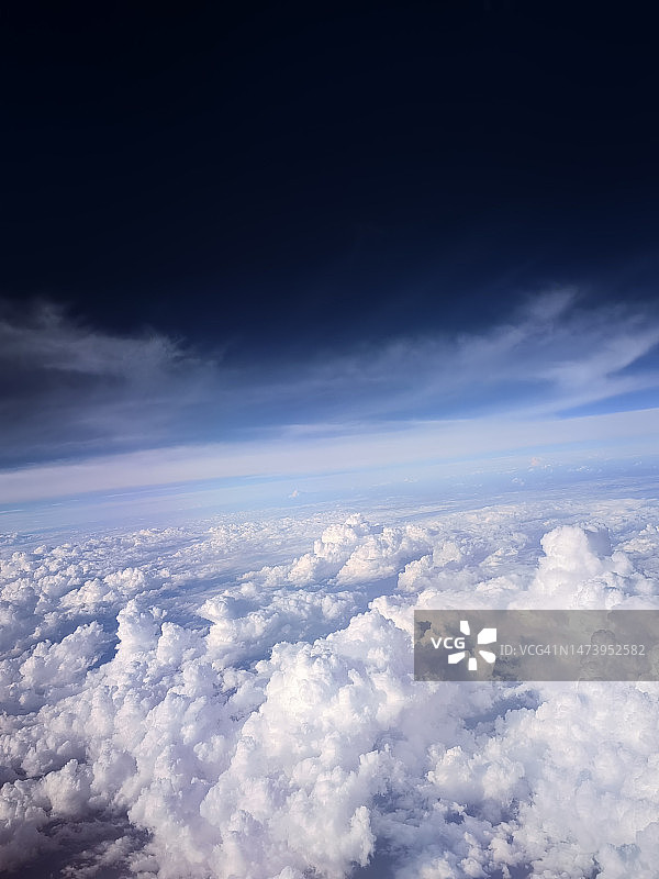 印度尼西亚天空中的云景鸟瞰图片素材