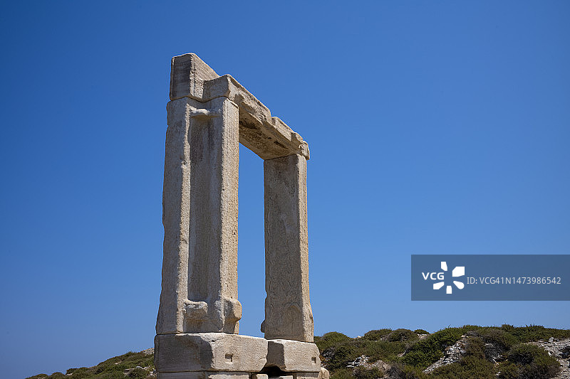 纳克索斯镇的波塔拉门图片素材