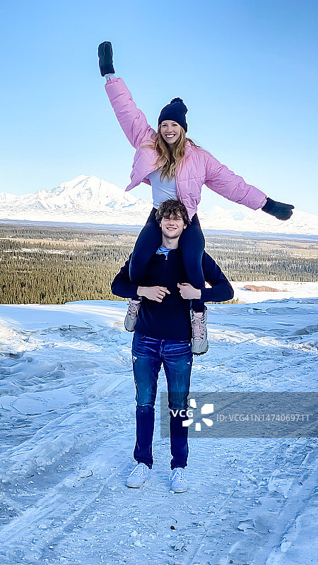 阿拉斯加的春假之旅图片素材